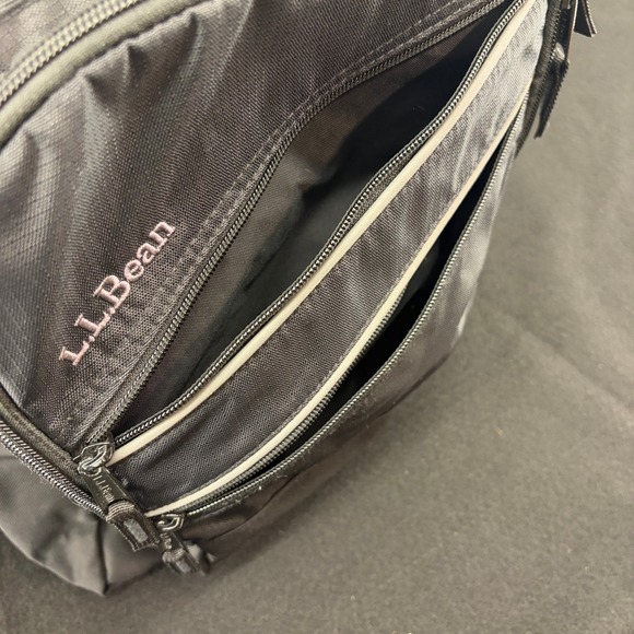 EUC LL Bean Super Deluxe XL Backpack Book Pack Bookbag 41L Black 290888 - Picture 9 of 14